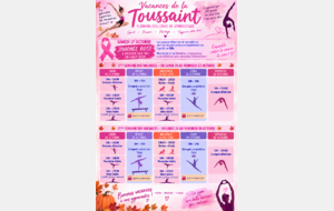 PLANNING VACANCES TOUSSAINT