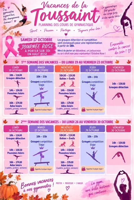 STAGE VACANCE TOUSSAINT 2026