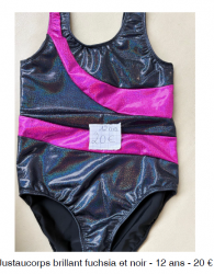 JUSTAU BRILLANT FUSCHIA/NOIR - 12 ans