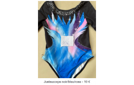 JUSTAU NOIR/BLEU/ROSE - MANCHES LONGUES