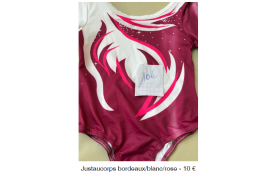 JUSTAU BORDEAU/BLANC/ROSE - MANCHES LONGUES